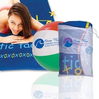 100% cotton towel with beach ball in mesh bag.... from ASI 79530 Prime Line /...