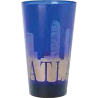 Blue pint glass with 16 oz. capacity made in the USA... from ASI 34330 ZZ...