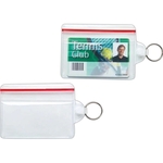 Sealable Card Holder with Split Ring