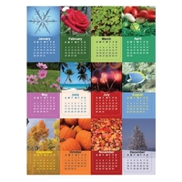 Photo Calendar Card with 12 pop out plastic cards per sheet.... from ASI...