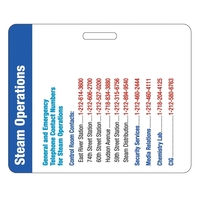 Badge, 3 3/8" x 2 3/4".... from ASI 75629 PSI Plastic Graphics / Plastic...