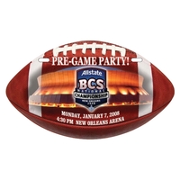 Football shaped badge.... from ASI 75629 PSI Plastic Graphics / Plastic...