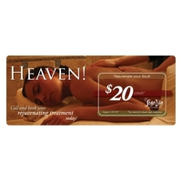 Mailer with Pop Out Card, 8 1/2" x 3 1/2".... from ASI 75629 PSI Plastic...