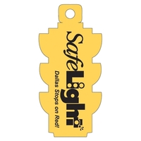 Stoplight shaped key tag produced in 30 mil thickness.... from ASI 75629 PSI...