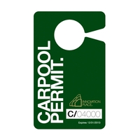 Rearview mirror hanger.... from ASI 75629 PSI Plastic Graphics / Plastic...