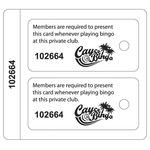 2 Key Tag Combo with Break-off Barcode