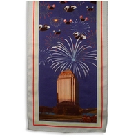 Custom ladies full color process silk scarf. 8" x 45".... from ASI 98085...