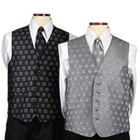 Custom Woven Silk Men's Vest