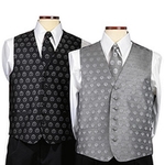 Custom Woven Silk Men's Vest