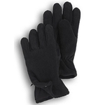 Black Fleece Zipper Gloves