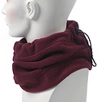 Maroon Fleece Neck Gaiter