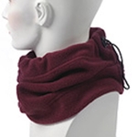 Maroon Fleece Neck Gaiter