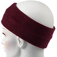 Maroon fleece headband, 3 1/5" x 10".... from ASI 98085 Wolfmark