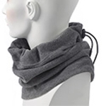 Dark Gray Fleece Neck Gaiter