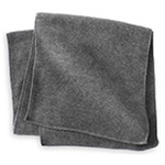 Charcoal Gray Fleece Winter Scarf