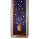 Custom Logo Four Color Process Ladies Polyester Scarf