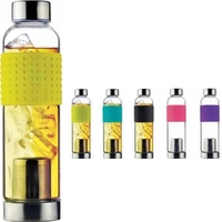 Glass bottle with tea infuser and silicone sleeve.... from ASI 31518 ADNART /...