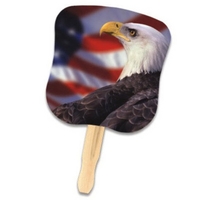 Hand fan with a four color process stock design on front.... from ASI 30270...