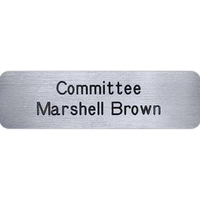 The Los Angeles Plastic name tag is the perfect 2-ply badge... from ASI 61966...