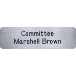 Los Angeles Plastic Name Badge (Custom Sizes)