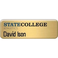 New York Metal Name Badge (Custom Sizes)