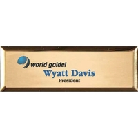 Aspen Metal Executive Name Badge