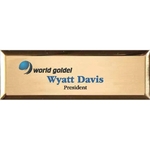 Aspen Metal Executive Name Badge