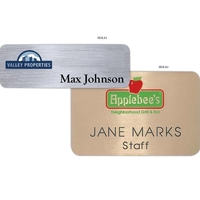 The Hollywood name tag is a popular choice that displays your... from ASI...