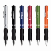 Contemporary twist action ballpoint pen with chrome trim.... from ASI 31517...
