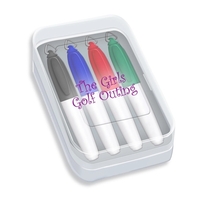 Four Pack of Mini Permanent Markers Box