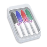 Four Pack of Mini Permanent Markers Box