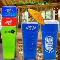 Stackable Tiki Cup 26 oz. plastic drinkware. BPA Free. 100%... from ASI 93135...