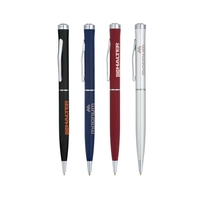Twist action mechanism ballpoint pen with chrome clip, trims and Epoxy......