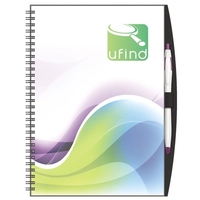 7" x 10" journal with poly front cover, full-color insert, PenPort... from...