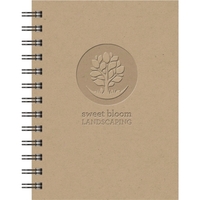 5" x 7" EcoBooks NotePad made from post-consumer components, 100% recycled......