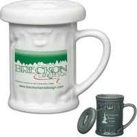 Dark Gray - Ceramic novelty trash can shape 12 oz.... from ASI 40261...