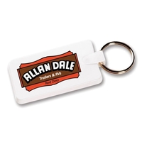 This plastic rectangle shaped key-ring is flexible and available in 4... from...