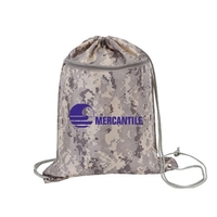Digital Camo Drawstring backpack made of 210 denier nylon.... from ASI 31517...