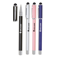 Stainless brass twist cap-off 2 in 1 multi-fuction rollerball pen and... from...