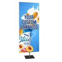 36" x 72" classic banner stand with square base; double sided.... from ASI...
