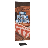 36" x 72" classic banner stand with square base; single sided.... from ASI...