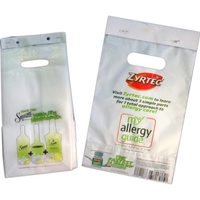 7" x 20" PE plastic newspaper bag cardboard header and perforated... from ASI...