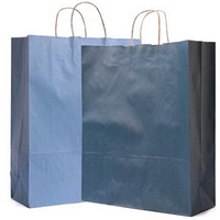 Pinstripe Matte Shopping Bags, 16" x 6" x 19.25".... from ASI 92480 Uniflex /...