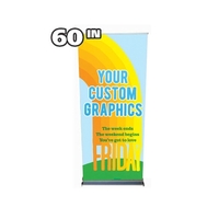 Retractable banner stand with 60" x 69" graphic.... from ASI 30442 Above &...