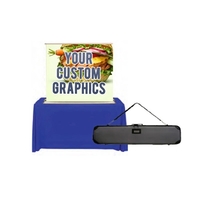 Retractable tabletop banner with 60" x 59" graphics.... from ASI 30442 Above...