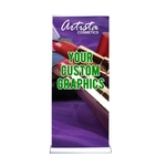 Contour Retractable Banner Stand 33.5"x80" With Graphic
