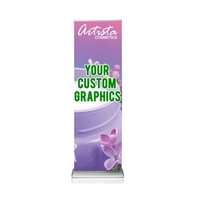 24" x 74" retractable banner stand with graphics.... from ASI 30442 Above &...