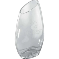 Slant-top lead free crystal vase award.... from ASI 65153 Kirk & Matz LTD /...