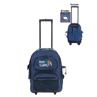 13.5" x 18" x 7" wheeled backpack with adjustable straps, telescoping... from...