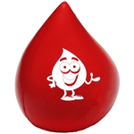 Red Droplet Shape Stress Reliever